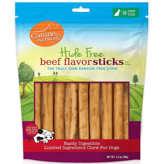 Canine Naturals Dog Hide Free Beef Flavor Sticks 40 pc 14.1oz