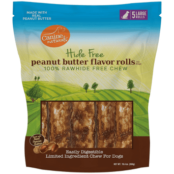 Canine Naturals Canine Naturals Hide Free Peanut Butter Rolls Dog Chew