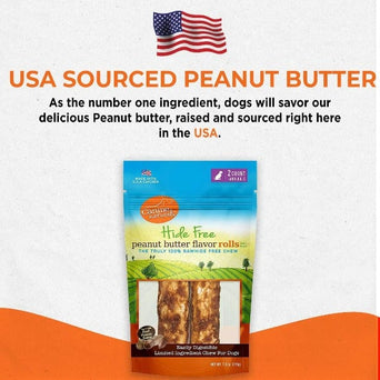 Canine Naturals Canine Naturals Hide Free Peanut Butter Rolls Dog Chew