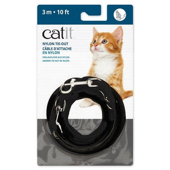 Catit Catit 10ft. Black Nylon Cat Tie-out
