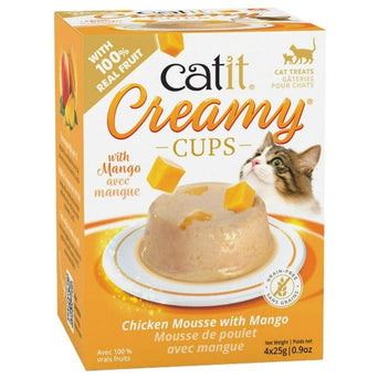 Catit Catit Creamy Cups - Chicken Mousse with Mango Cat Treat