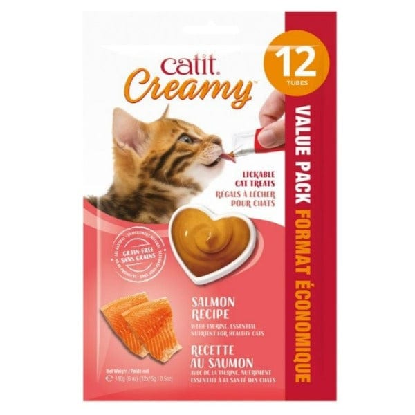 Catit Catit Creamy Lickable Salmon Recipe Cat Treat
