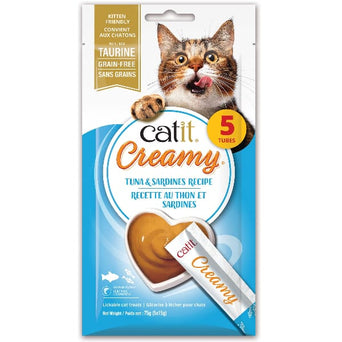 Catit Catit Creamy Lickable Tuna & Sardines Recipe Cat Treats