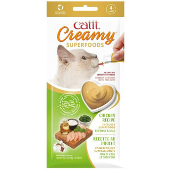 Catit Catit Creamy Superfood Chicken Recipe with Coconut and Kale Recipe Cat Treat