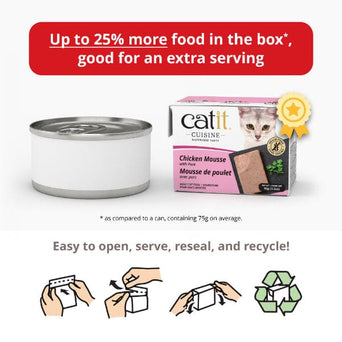 Catit Catit Cuisine Ocean Fish Mousse with Tuna & Salmon Wet Cat Food