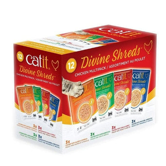 Catit Catit Divine Shreds Chicken Multipack Cat Food Topper
