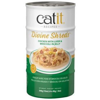 Catit Catit Divine Shreds Chicken with Liver & Broccoli in Jelly Cat Food Topper