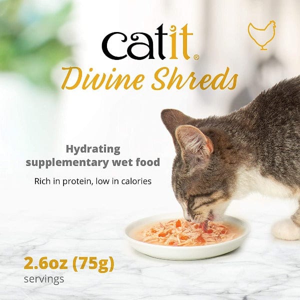 Catit Catit Divine Shreds Chicken with Mackerel & Broccoli Cat Food Topper