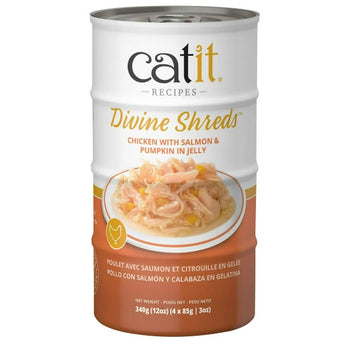 Catit Catit Divine Shreds Chicken with Salmon & Pumpkin in Jelly Cat Food Topper