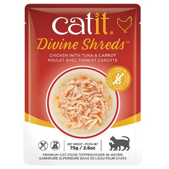 Catit Catit Divine Shreds Chicken with Tuna & Carrot Cat Food Topper