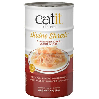 Catit Catit Divine Shreds Chicken with Tuna & Carrot in Jelly Cat Food Topper