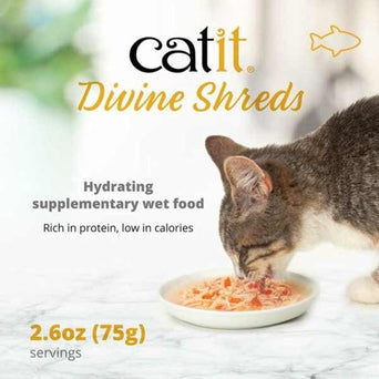 Catit Catit Divine Shreds Tuna with Chicken & Wakame Cat Food Topper