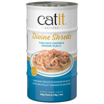 Catit Catit Divine Shreds Tuna with Chicken & Wakame in Jelly Cat Food Topper