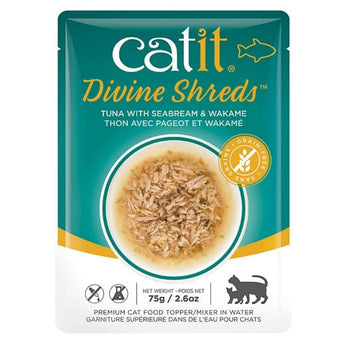 Catit Catit Divine Shreds Tuna with Seabream Cat Food Topper