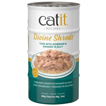 Catit Catit Divine Shreds Tuna with Seabream & Wakame in Jelly Cat Food Topper