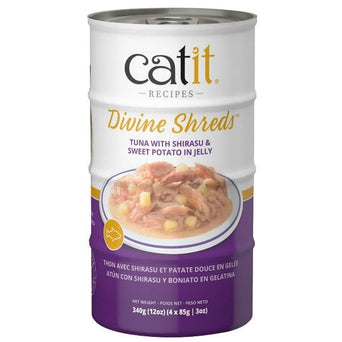 Catit Catit Divine Shreds Tuna with Shirasu & Sweet Potato in Jelly Cat Food Topper