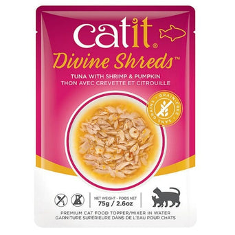 Catit Catit Divine Shreds Tuna with Shrimp & Pumpkin Cat Food Topper