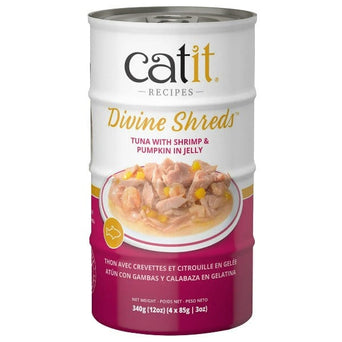 Catit Catit Divine Shreds Tuna with Shrimp & Pumpkin in Jelly Cat Food Topper