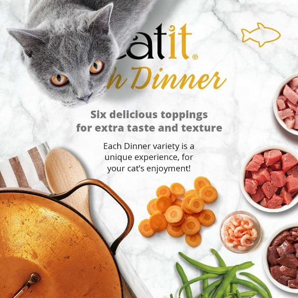 Catit Catit Fish Dinner with Crab Flavour & Pumpkin Wet Cat Food