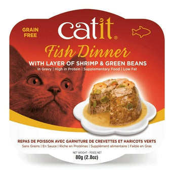 Catit Catit Fish Dinner with Shrimp & Green Beans Wet Cat Food