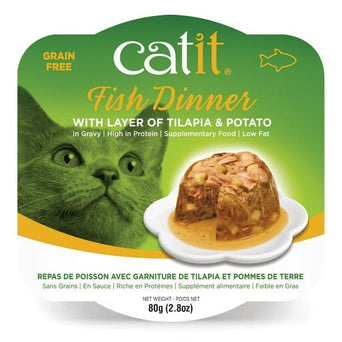 Catit Catit Fish Dinner with Tilapia & Potato Wet Cat Food