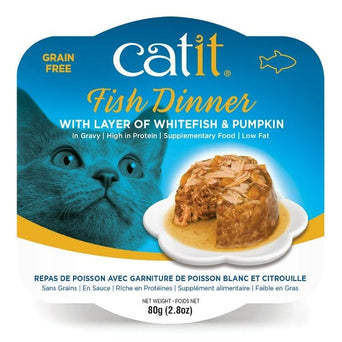 Catit Catit Fish Dinner with Whitefish & Pumpkin Wet Cat Food