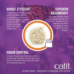 Catit Catit Go Natural! Pea Husk Lavender-Scented Clumping Cat Litter