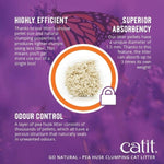 Catit Catit Go Natural! Pea Husk Vanilla-Scented Clumping Cat Litter