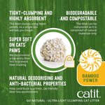 Catit Catit Go Natural! Ultra-Light Clumping Bamboo Cat Litter