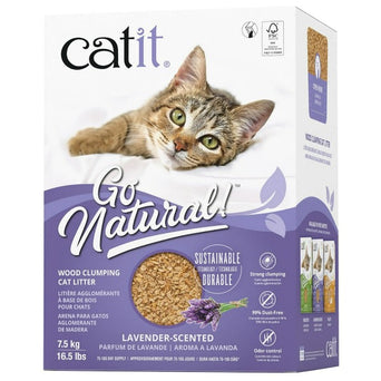 Catit Catit Go Natural Wood Lavender-scented Clumping Cat Litter