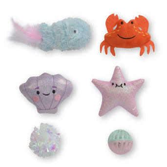 Catit Catit Sea Animal Set Cat Toy (6-Pack)
