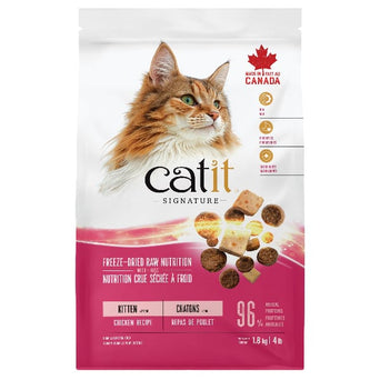 Catit Catit Signature Freeze-Dried Raw Nutrition Chicken Recipe Dry Kitten Food, 1.8kg