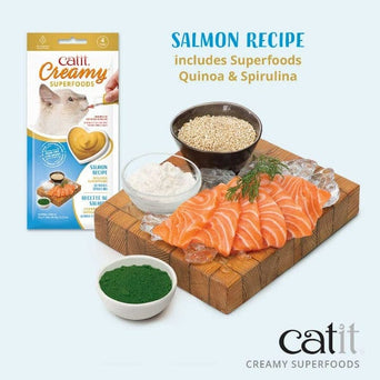 Catit Copy of Catit Creamy Superfood Salmon Recipe with Quinoa and Spirulina Cat Treat