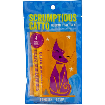 Catit Scrumptious Catto Chicken/Tuna Recipe Mousse Cat Treats