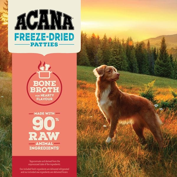 Champion Petfoods ACANA Beef Recipe Freeze Dried Dog Food, Patties
