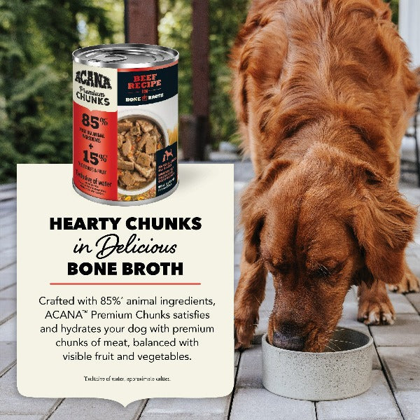 Champion Petfoods Acana Beef Recipe in Bone Broth Canned Dog Food