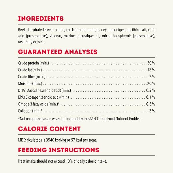 Champion Petfoods ACANA Chewy Strips, Beef Recipe