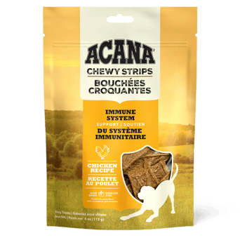 Champion Petfoods ACANA Chewy Strips Dog Treats - Immune System Support Chicken Recipe