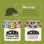 Champion Petfoods ACANA Chunks in Broth Chicken & Tuna Recipe Canned Cat Food, 5.5oz