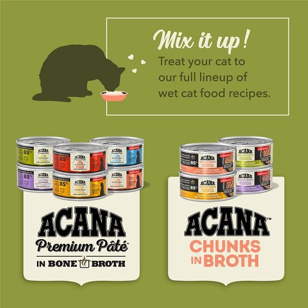 Champion Petfoods ACANA Chunks in Broth Salmon & Chicken Recipe Canned Cat Food, 5.5oz