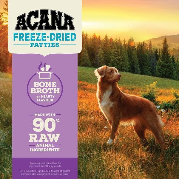 Champion Petfoods ACANA Duck Recipe Freeze Dried Dog Food, Patties