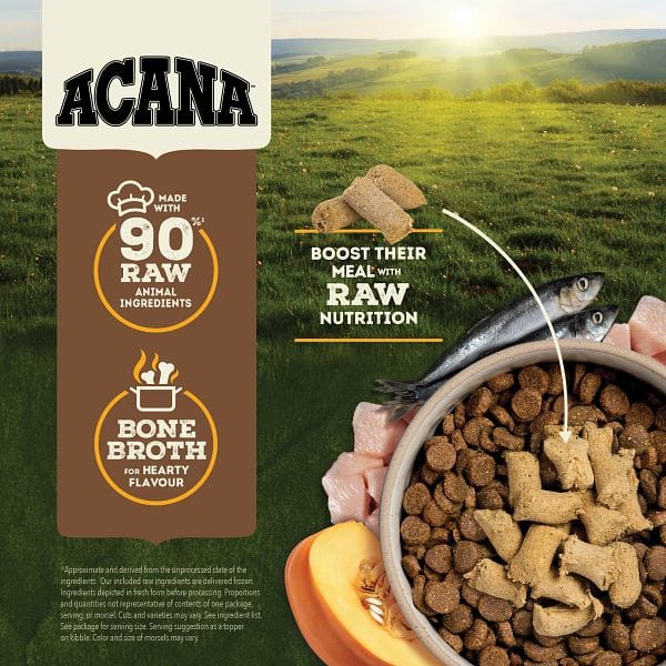 Champion Petfoods ACANA Free-Run Chicken Recipe Freeze Dried Dog Food, Morsels