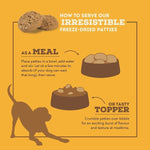 Champion Petfoods ACANA Free-Run Chicken Recipe Freeze Dried Dog Food, Patties