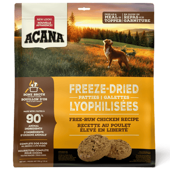 Champion Petfoods ACANA Free-Run Chicken Recipe Freeze Dried Dog Food, Patties