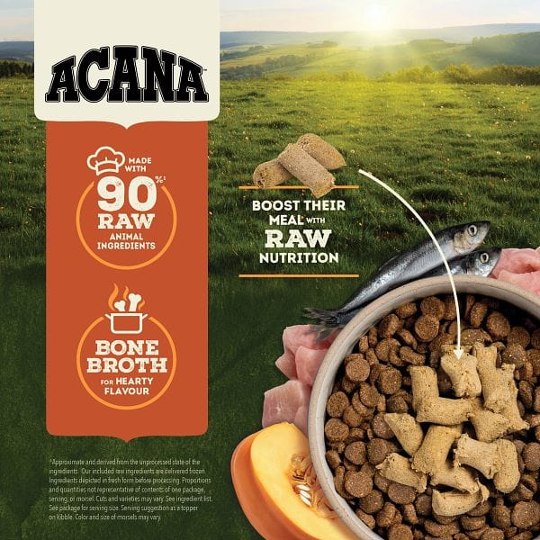 Champion Petfoods ACANA Free-Run Turkey Recipe Freeze Dried Dog Food, Morsels