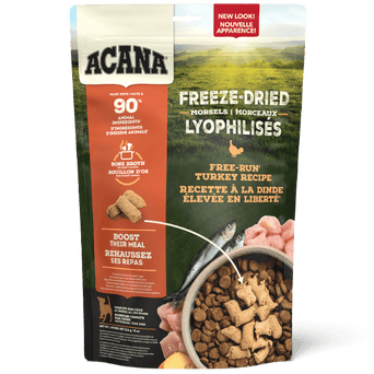 Champion Petfoods ACANA Free-Run Turkey Recipe Freeze Dried Dog Food, Morsels