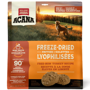 Champion Petfoods ACANA Free-Run Turkey Recipe Freeze Dried Dog Food, Patties