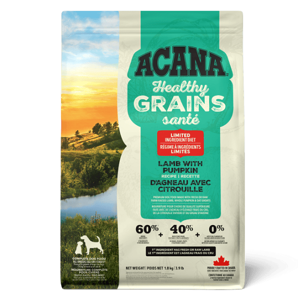 Champion Petfoods ACANA Healthy Grains Lamb with Pumpkin Recipe Dry Dog Food