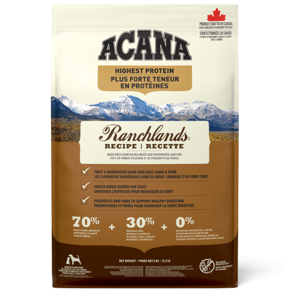 Acana meadowland deals dog food ingredients