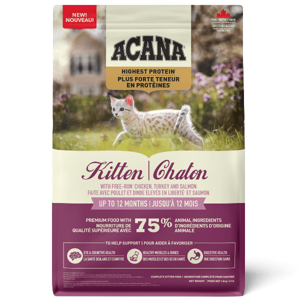 Champion Petfoods ACANA Highest Protein Recipe Dry Kitten Food, 1.8 kg